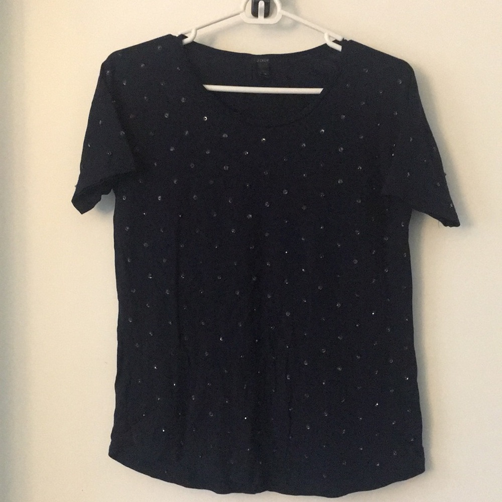 J Crew Beaded Tee